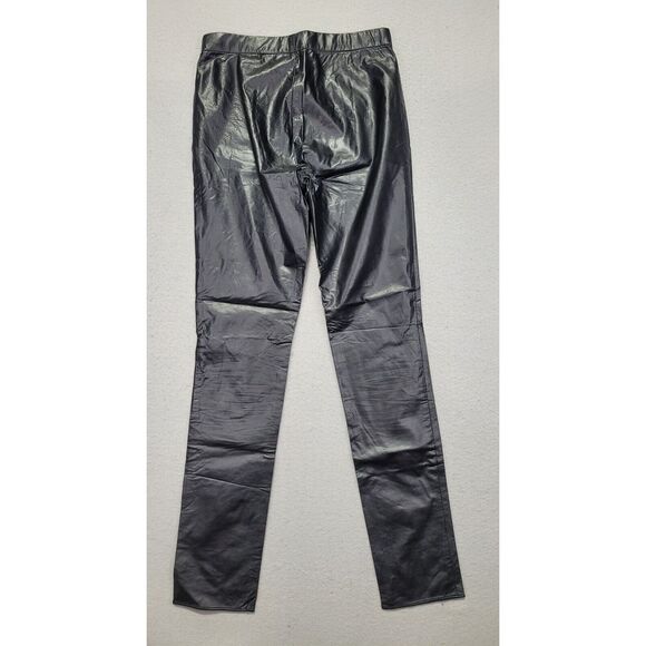 Isabel Marant Etoile Pants Womens 24 x 29 (Actual) Black Faux-Leather Skinny - Picture 2 of 8